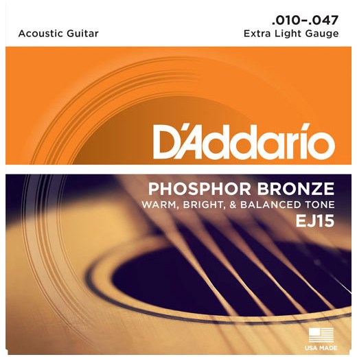 D'Addario EJ15 - струни за акустична китара (10-47)