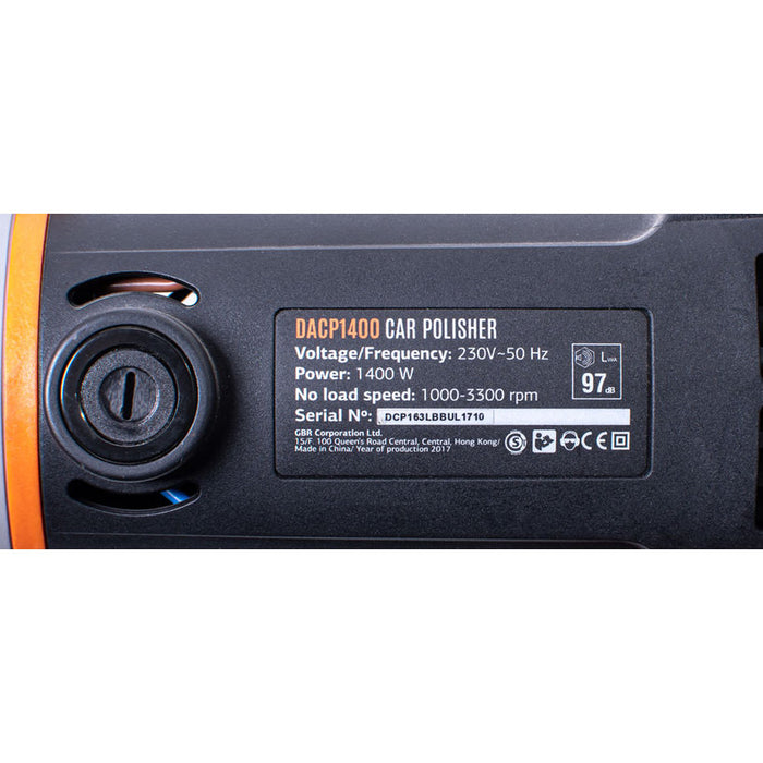ПОЛИРМАШИНА DAEWOO DACP 1400 1400 W, 180 мм