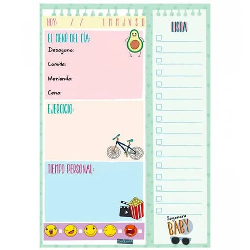 Daily planner Finocam TALKUAL 14,8 x 21 cm Бял