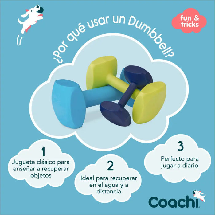 Дъмбел Coachi TRAINING DUMBBELL Син L Пластмаса