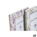 Дамска Чанта DKD Home Decor Бял Сив Люляк Светло розово