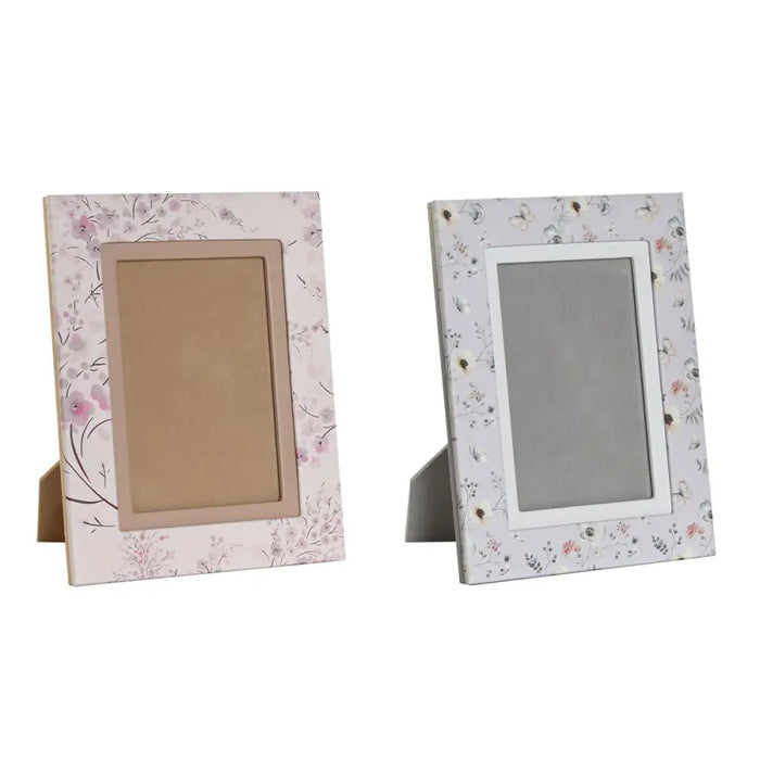 Дамска Чанта DKD Home Decor Син Бял Сив камила Светло