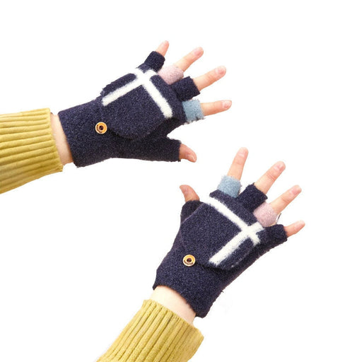 Дамски / детски зимни ръкавици за телефон HQWear черни
