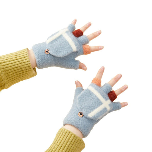 Дамски / детски зимни ръкавици за телефон HQWear сини
