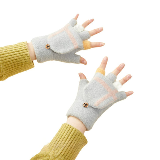 Дамски / детски зимни ръкавици за телефон HQWear сиви
