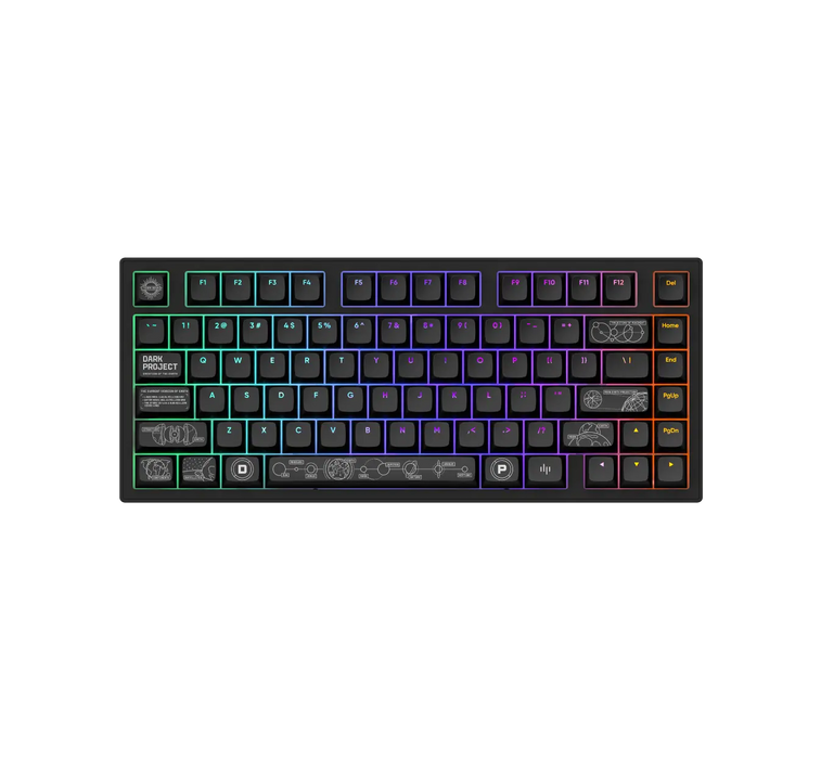 Геймърскa безжична клавиатура Dark Project ALU81A Terra Nova V2 Black RGB