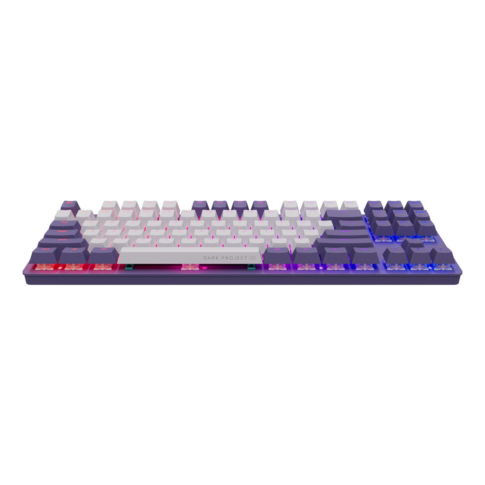 Геймърскa механична клавиатура Dark Project KD87A Violet - G3MS Sapphire Switches, RGB, PBT Keycaps