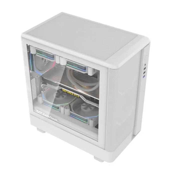 Darkflash DB330M Mesh кутия за компютър (бяла)