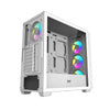 Кутия за компютър Darkflash DS900WD ATX (бяла) + 4 вентилатора