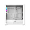 Кутия за компютър Darkflash DS900WD ATX (бяла) + 4 вентилатора