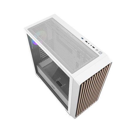 Кутия за компютър Darkflash DS900WD ATX (бяла) + 4 вентилатора