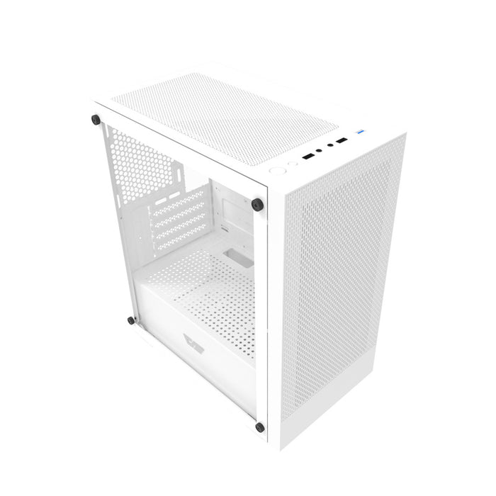 Кутия за компютър Darkflash M305 без вентилатори (бяла)