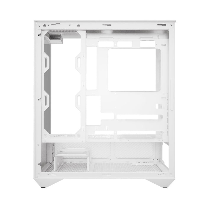 Кутия за компютър Darkflash DY460 (бяла) + 4 ARGB вентилатора