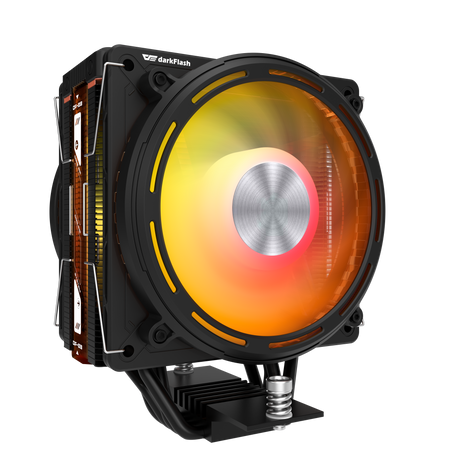 Активно охлаждане на процесора Darkflash E400 PLUS (черно)