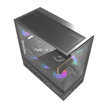 Кутия за компютър DarkFlash DS950 (черна) + 6 вентилатора