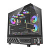 Кутия за компютър DarkFlash DS950V с дисплей (черна) + 6 вентилатора