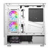 Кутия за компютър DarkFlash DS950V с дисплей (бяла) + 6 вентилатора