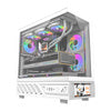 Кутия за компютър DarkFlash DS950V с дисплей (бяла) + 6 вентилатора