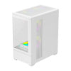 Кутия за компютър DarkFlash C365 (бяла) + 5 вентилатора