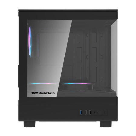 Кутия за компютър Darkflash DB330M + 3 вентилатора (черна)