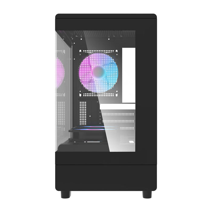 Кутия за компютър Darkflash DB330M + 3 вентилатора (черна)