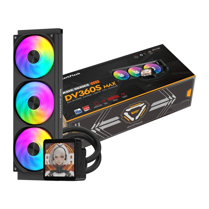 DarkFlash DV360S MAX охладител за процесор (черен)