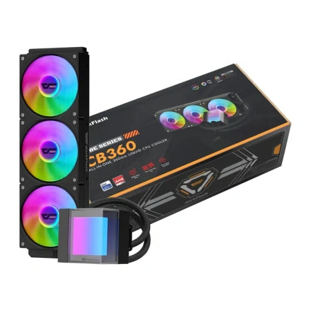 DarkFlash CB360 Охладител за процесор с водно охлаждане (черен)