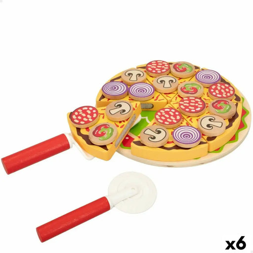 Дървена Игра Woomax Pizza 27 Части (6 броя)