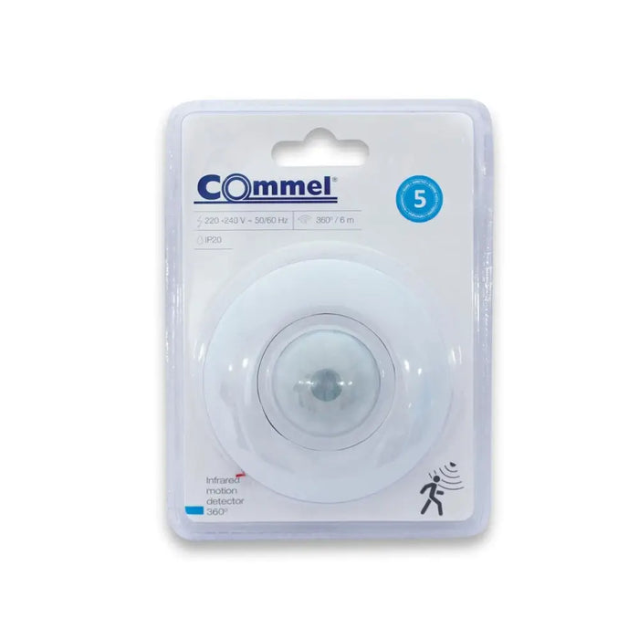 ДАТЧИК ЗА ДВИЖЕНИЕ PIR 360°Б IP20 COMMEL