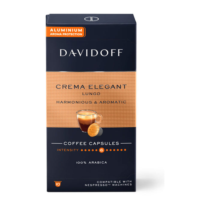 КАФЕ DAVIDOFF CREMA ELEGANT LUNGO 10БР.
