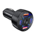 Зарядно за кола Wozinsky WLS-04 60W 2xUSB-C 2xUSB-A - Черно