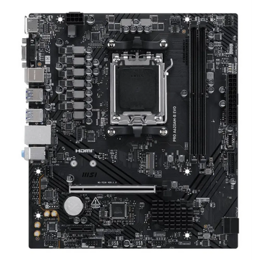 Дънна платка MSI PRO A620AM-B EVO AMD A620A сокет AM5 ATX
