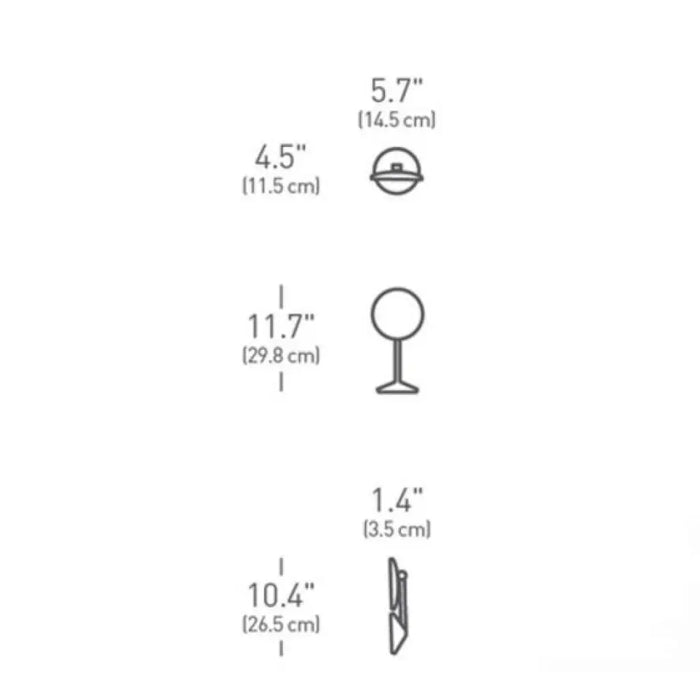 Мини козметично огледало Simplehuman SH-ST3004 със сензор