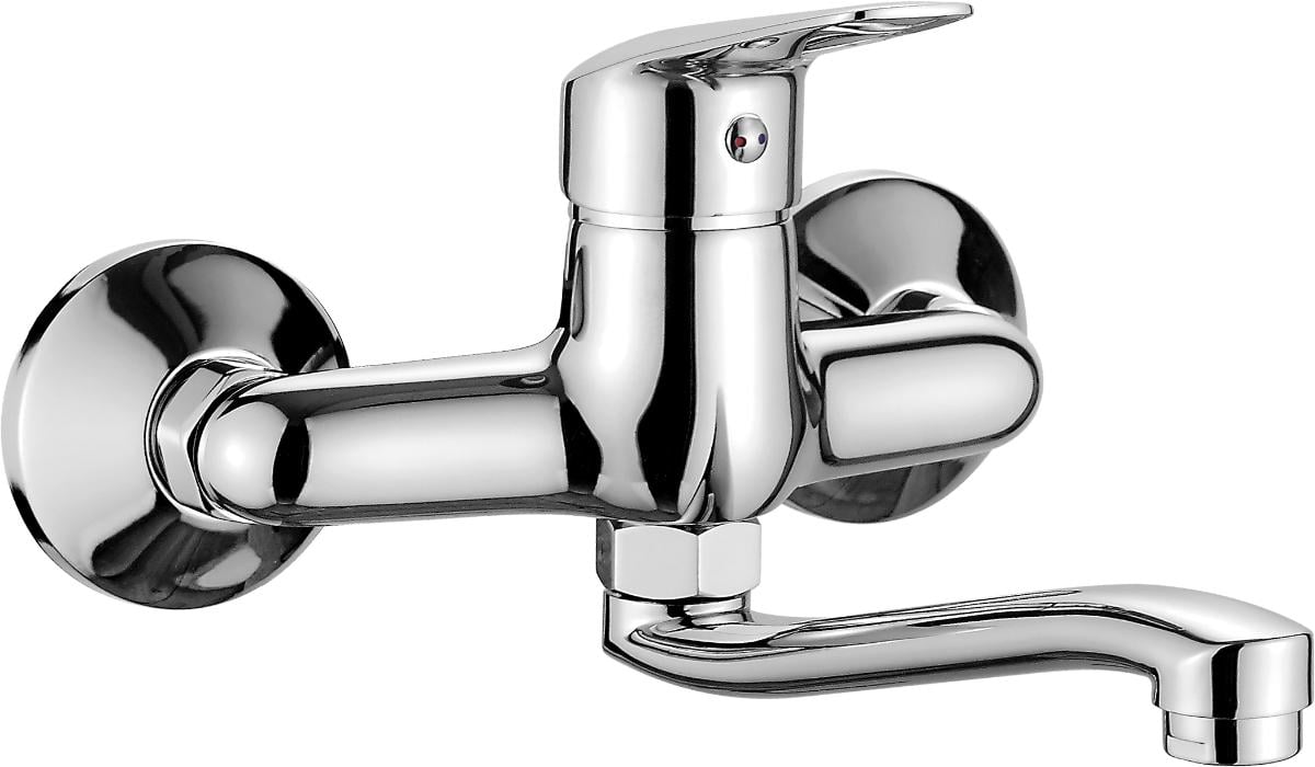 СТЕНЕН СМЕСИТЕЛ ЗА УМИВАЛНИК BORO CHROME