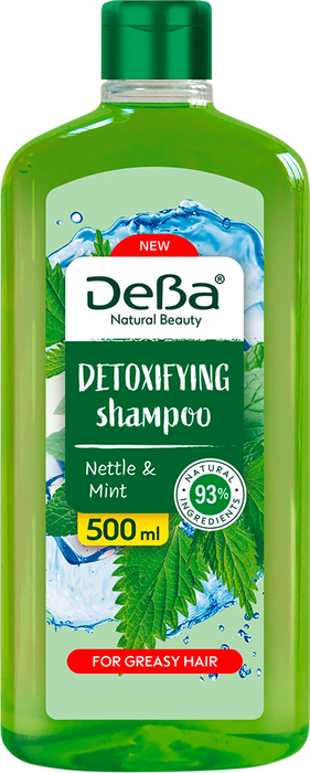 Детоксикиращ шампоан за мазна коса Natural Beauty, 500 ml