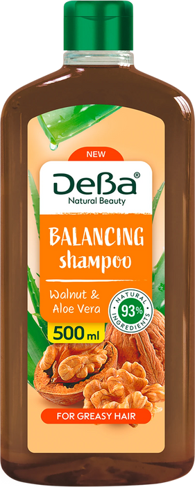 Шампоан за коса с орех и алое вера, 500 ml