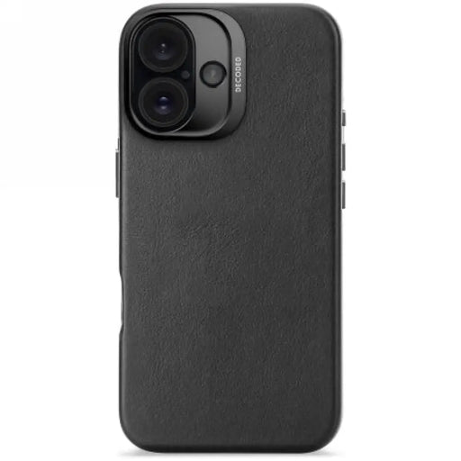 Decoded Leather Backcover with MagSafe за iPhone 16 - черен