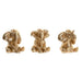 Декоративна фигурка Home ESPRIT Златен Слон 13 x 12 x 14 cm