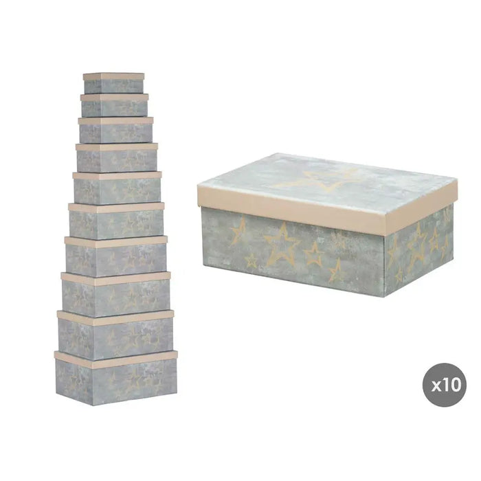 Декоративна кутия Pincello 64 64 Сметана Картон (2 броя)