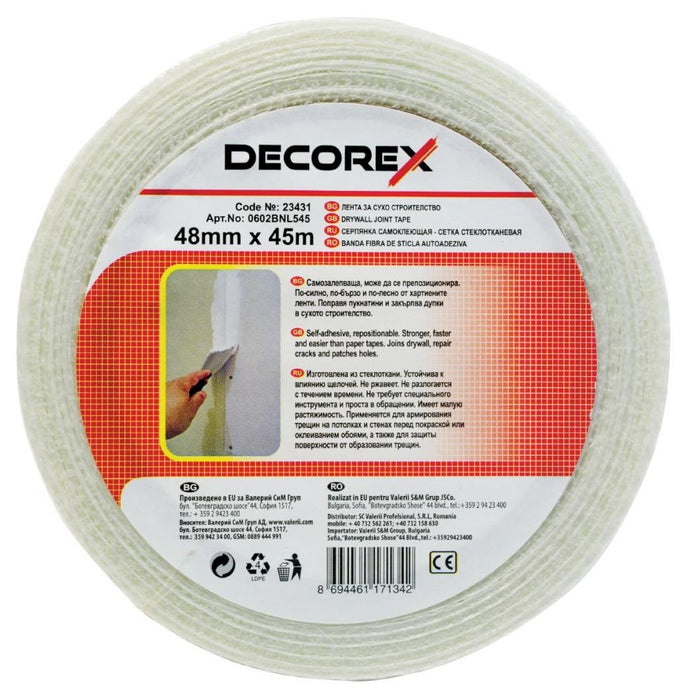 Армираща лента за гипсокартон Decorex - 48 mm x 45 m