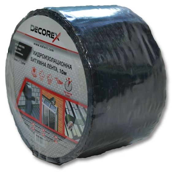 Двойнозалепваща хидроизолационна лента Decorex - 100 mm х 10 m х 1.2 mm