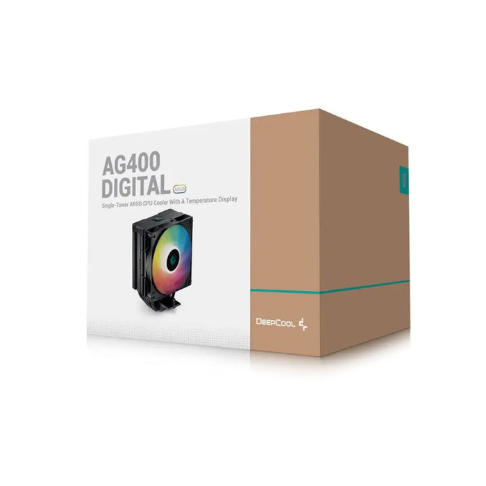 DeepCool AG400 Digital BK ARGB Processor Air cooler 12 cm