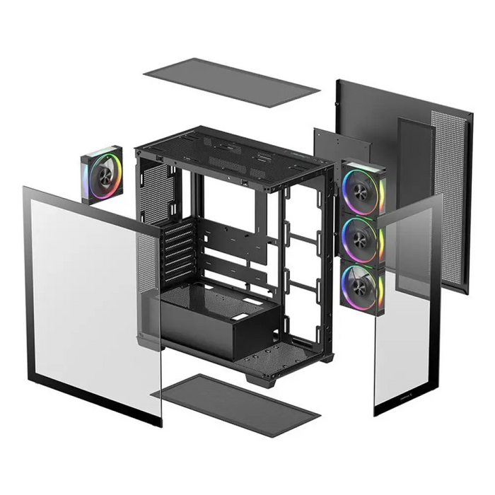 DeepCool CG580 4F V2 Midi Tower Черен