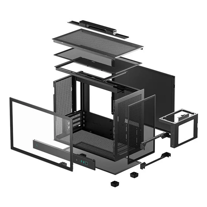 DeepCool CH160 PLUS Малък форм фактор (SFF) Черен