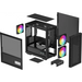 DeepCool CH360 DIGITAL Micro Tower Черен
