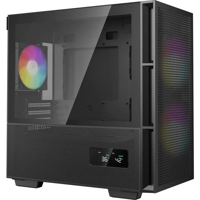 DeepCool CH360 DIGITAL Micro Tower Черен