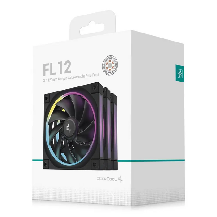 DeepCool FL12-3 в 1 Кутия за компютър Вентилатор 12 см