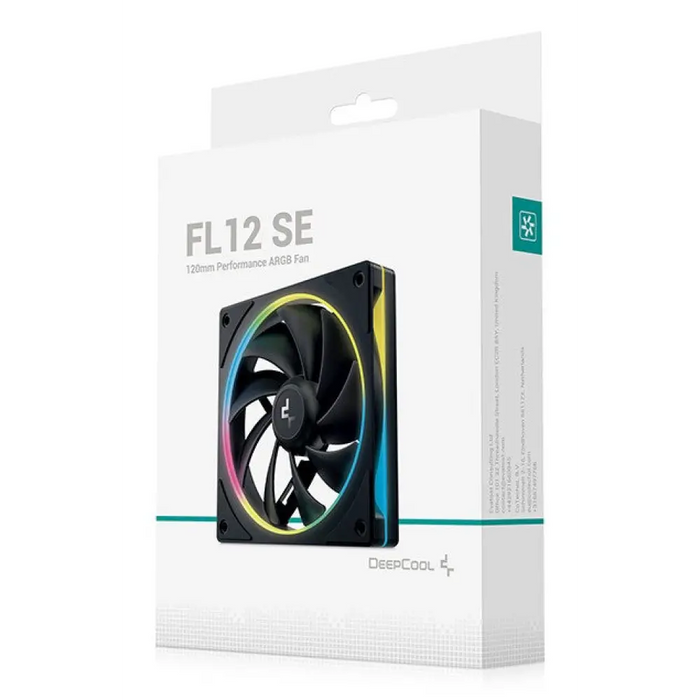 DeepCool FL12 SE Вентилатор за компютърна кутия 12 см Черен