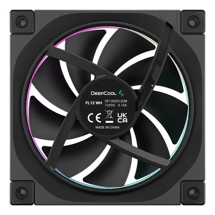 DeepCool FL12 Вентилатор за кутия за компютър 12 см Черен 1