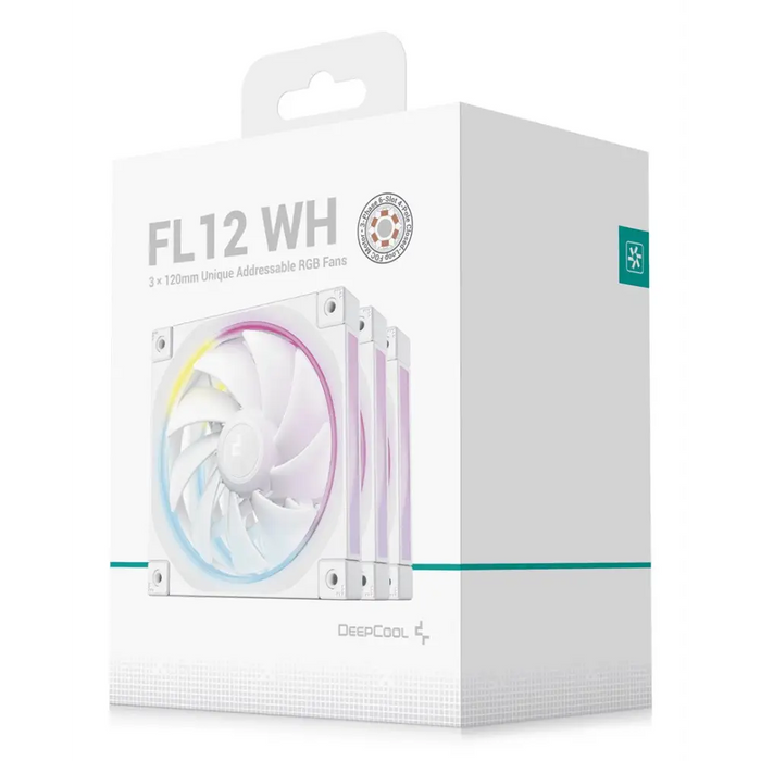 DeepCool FL12 WH-3 в 1 Вентилатор за компютърна кутия 12 см